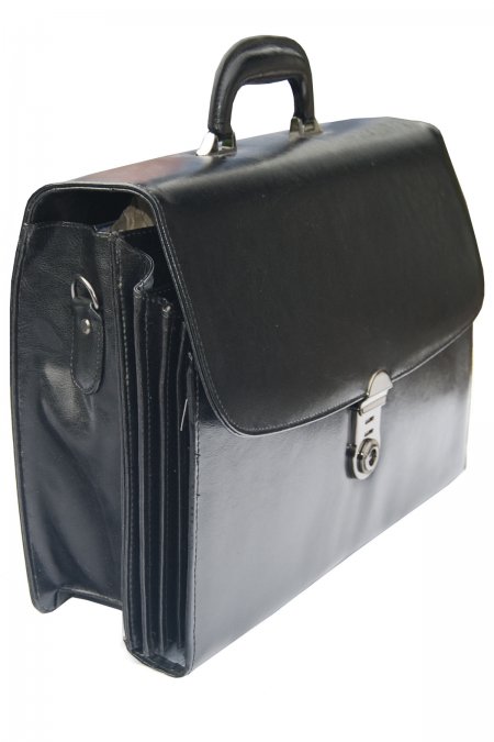 bonded leather briefcase