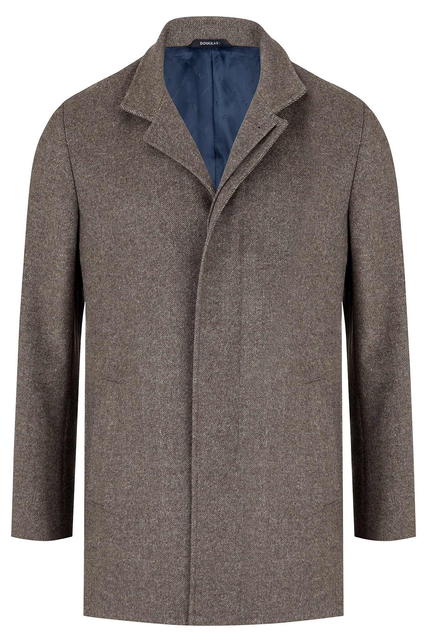 Garrison Grey Wool Overcoat, Men's Coats & Jackets