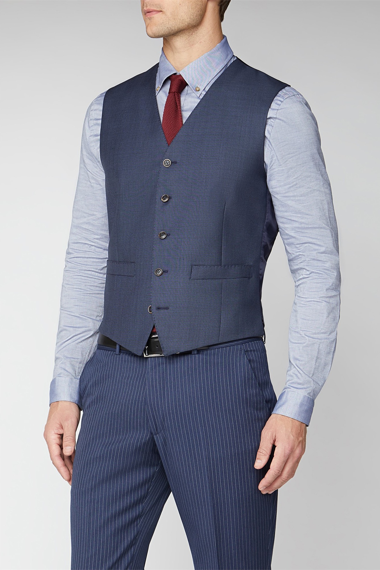 Label Esteem Sharkskin Waistcoat