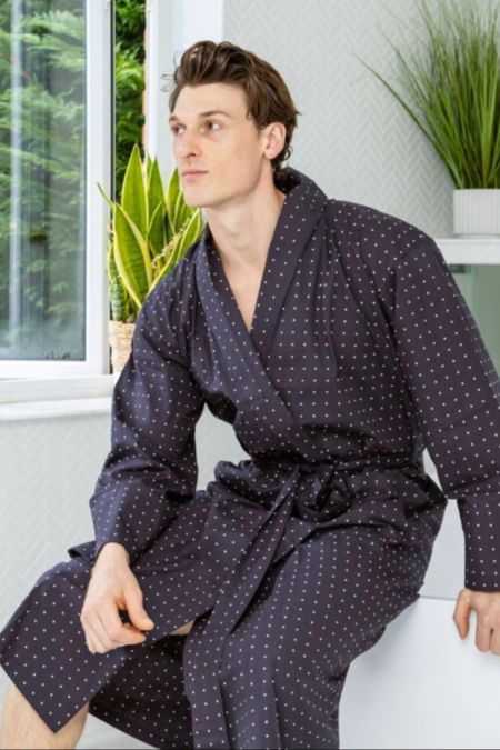 Atlas Grey - Lightweight Men's Dressing Gown