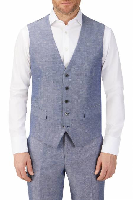 Heritage Collection Carlo Linen Blend Suit Waistcoat