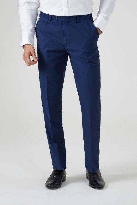 Mens Suit Trousers, Plain, Pleated
